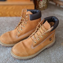 Timberland Boots Wheat/Tan 7M Primaloft Junior 6″ 12909 Waterproof 200 grams NUC