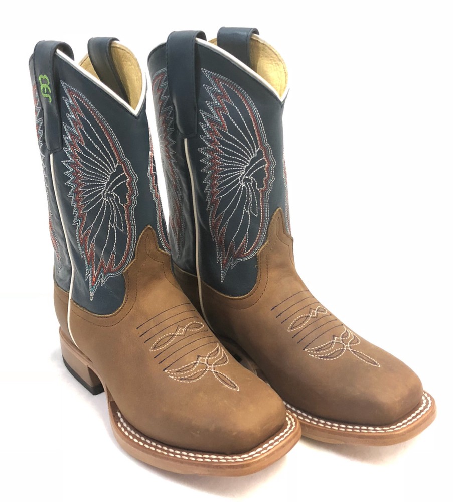 Kids Anderson Bean Boots, Blue Moon Pie Top w/Brave Stitch Pattern-Style ABK3007