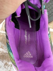 Adidas Rapid Run Uncaged Graphic Multicolor Running Shoes Kids Youth Size 6