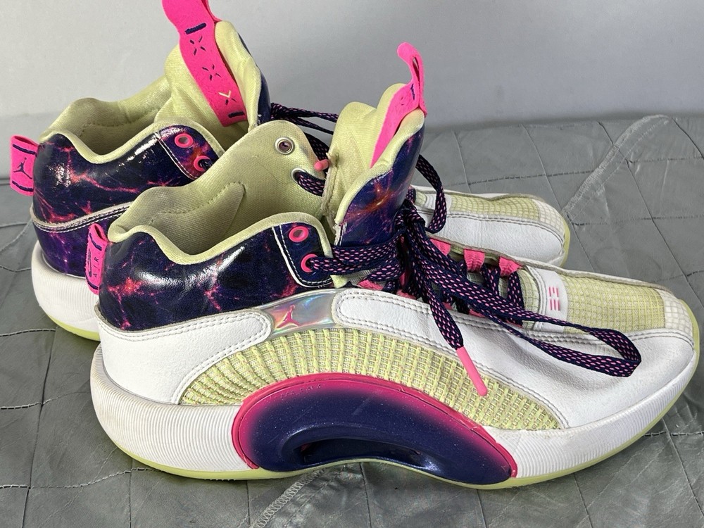 Nike Air Jordan 35 Low Galaxy DN6163-190 White Pink Volt 7Y