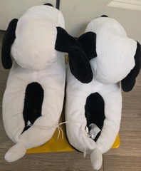 Peanuts Snoopy kids Plush Slippers indoor house shoes AU 2/3 New