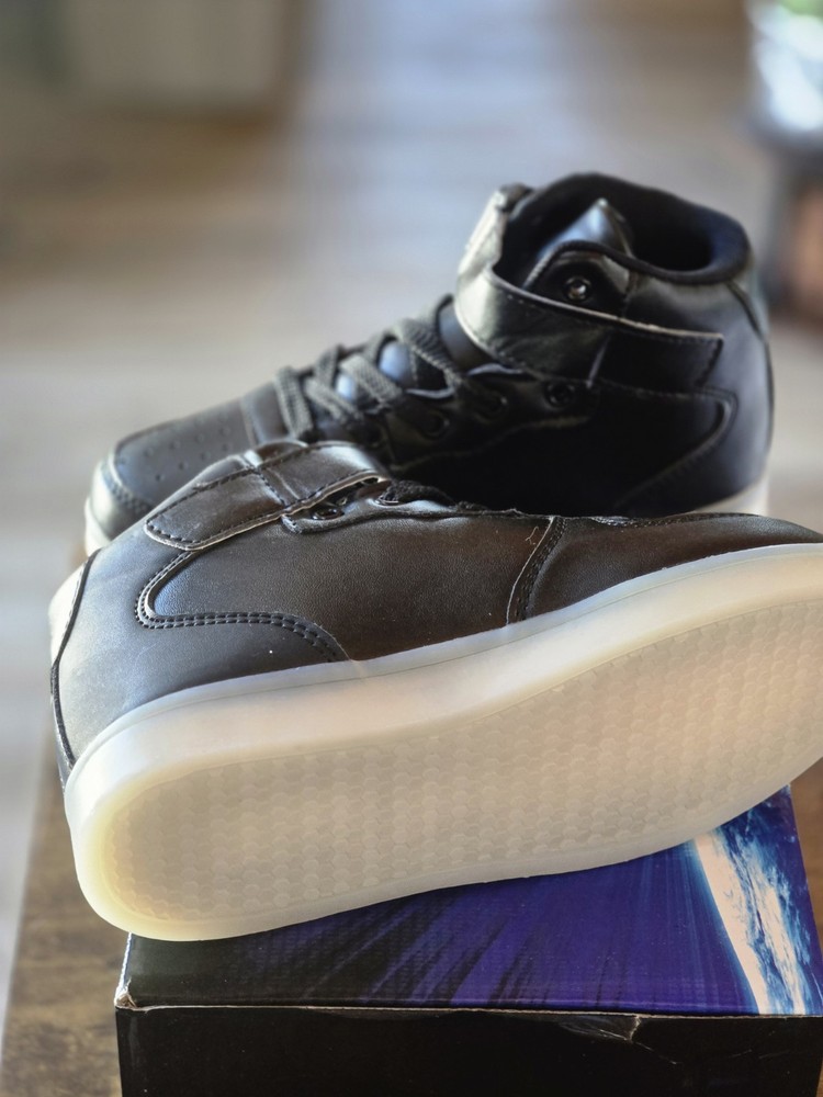 ATS LED Kids Shoes 3.5y Black