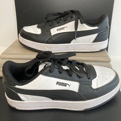 PUMA Junior Caven US Size 3 c White/ Black Sneakers 393838-26 Kid’s Unisex Boys