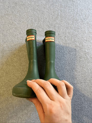 Hunter Kids First Classic rain boots green 11B 12G