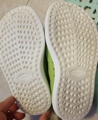 Iconic Crocs Comfort Citalane Kids Size C9 LIME GREEN Rubber Perforated Holes