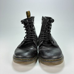 Dr. Martens 1460 Pascal Black Soft Leather 8 Eyelet Combat Boots Youth Size 2