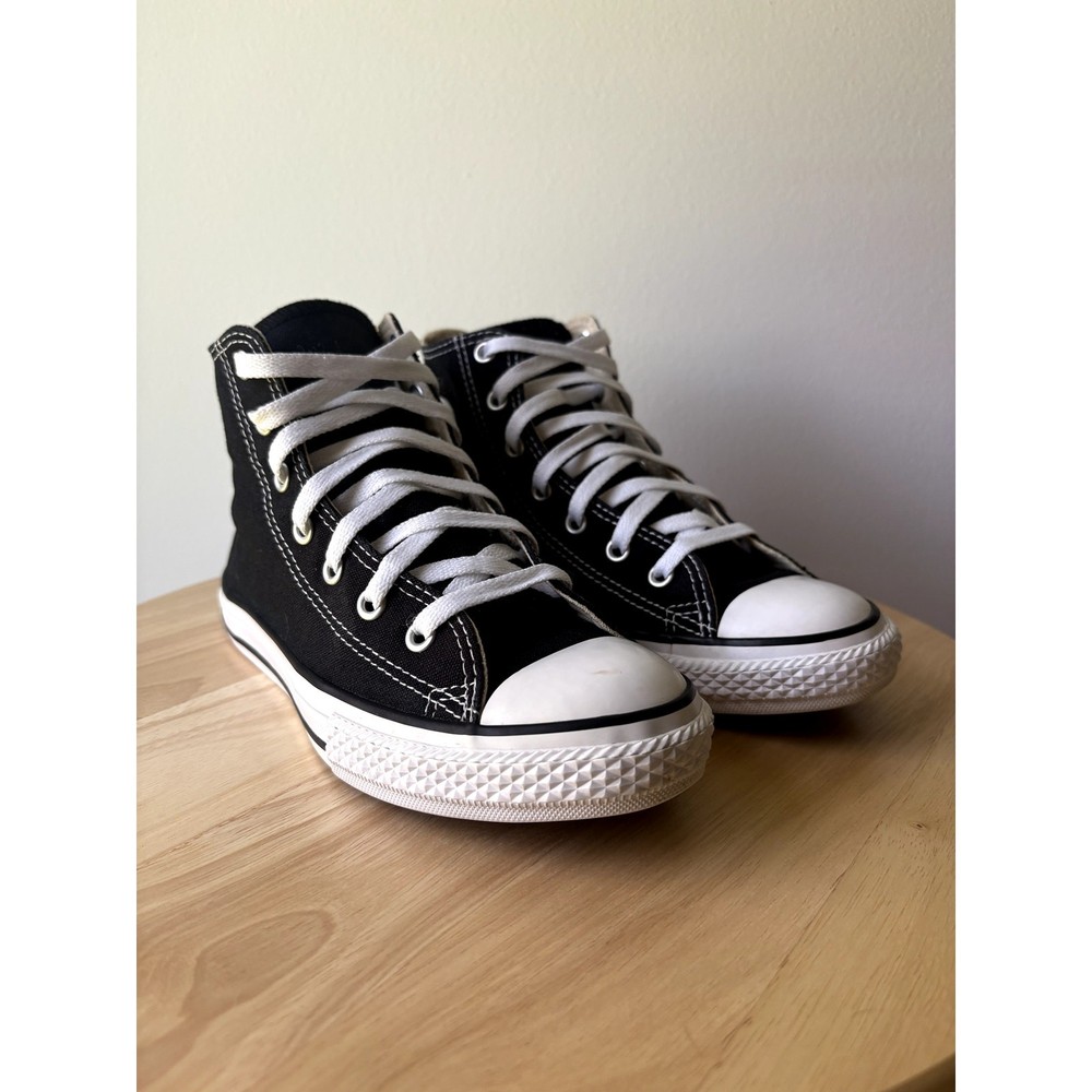 Converse Chuck Taylor All Star High Top Black Canvas Sneakers Youth Size 3 3J231