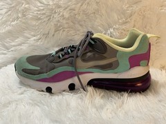 Nike Air Max 270 React GS Grey Trainer Sneakers BQ0103-007 Size 5Y Big Kid Shoes