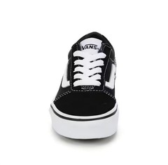 Boy’s Girl’s Vans Youth Ward Sneakers Skate Shoes Size 3 Black Canvas Suede NEW
