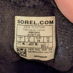 SOREL Little Kid’s Snow Commander Insulated Boots, Black/Charcoal Sz US 7