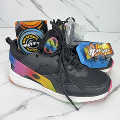 Heelys Force Youth 7 / Womens 8 Black Colorful Athletic Skate Shoes HE101271