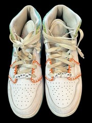 Nike Air Jordan 1 Mid SE White Washed Teal Rush Pink DM6218-100 Kids 6.5Y Shoes