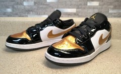 Nike Air Jordan 1 Low SE Gold Toe, Size 6Y, DR6970-071 NICE!