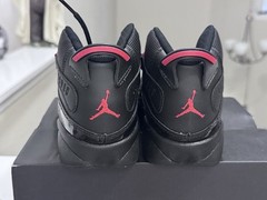 Nike Jordan 6 Rings (PS) Black/Fire Red 323432-026 Youth Size 2