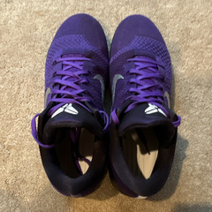 Nike Kobe Purple/Black/Silver Low Top Basketball Sneaker Lace Up Mesh 14