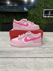 Size(s): 2Y, 3Y: Nike Dunk Low PS: Triple Pink – BRAND NEW – DH9756-600