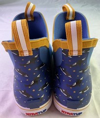 Xtratuf Kid’s Ankle Deck Boots-Light Blue/Whale Pattern-Size: 6