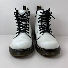 Dr. Martens White Smooth Leather Lace Up Combat Boots Women’s 5 Men’s 4 1460J