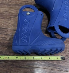 CROCS HANDLE IT BLUE WATERPROOF RAINBOOTS No. 12803 CHILD’S SIZE C8