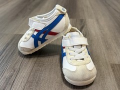 Onitsuka Tiger Mexico 66 C6B5Y Unisex Kids Athletic Sneakers White Blue Red US 5