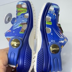 Crocs Sonic the Hedgehog Kids Blue Classic Clog With Jibbitz Charms Size C 5