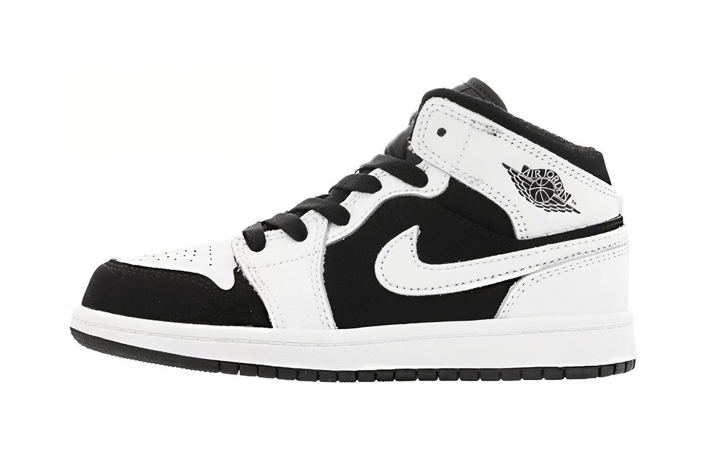 Jordan 1 Mid White Black PS 640734-113