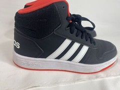 Adidas Hoops Mid Youth 6 Black White Basketball Streetwear Athletic Style