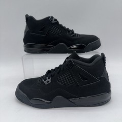 Nike Kid’s Size 1.5 Jordan 4 Retro OG PS (IB4388 010) Black Cat Basketball