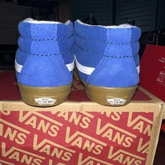 Vans Sk8 Mid Reissue V Corduroy Pop Blue Size 10 Toddler NIB