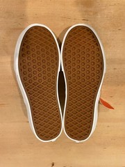 NWOT/B Vans Aura Classic Slip on , Yellow Blue Pink , Sz 4 (Junior)