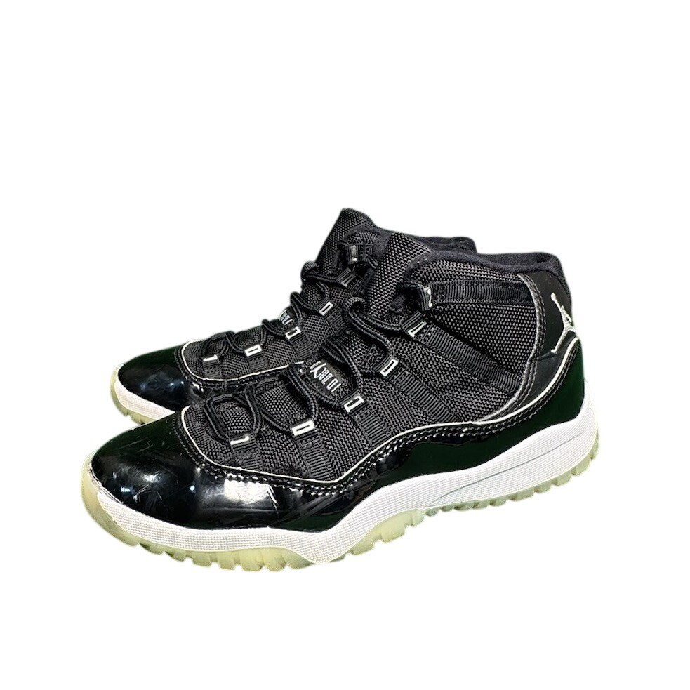 Jordan 11 Retro Jubilee 25th Anniversary Black White Kids 378039-011 Size 3Y