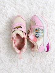 Vintage Disney Princess Hook & Pink Light Up Sneakers Pink/Beige Kids US 8