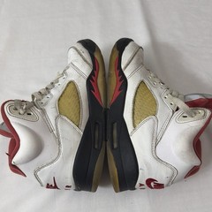 Nike Air Jordan 5 V Retro White Fire Red 2020 Bulls 440888-102 GS Youth Sz 4.5Y