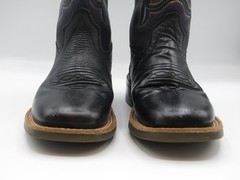 Old West Genuine Black Leather Western Cowboy Boots Children’s Youth Size 11D