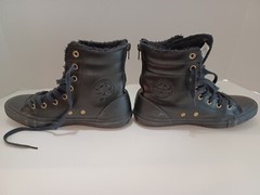 Converse CT AS Hi-Rise X-Hi Top Boot Junior US 4 UK 3.5 EUR 36 Black 653387c