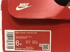NIKE Dunk Low SE (GS) Obsidian Summit White Size Youth 6Y, Women’s 7.5 NIB