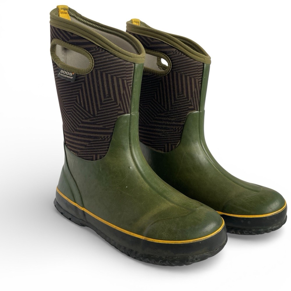 Bogs Classic Phaser Boot Youth 6 Green Waterproof Insulated Outdoor Winter Farm