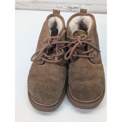 UGG Neumel Chukka Boots Youth Size 3 Chestnut Suede Shearling 1017320K