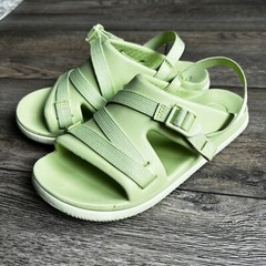 Chaco Big Kids Junior Green Slingback Sport Adjustable Sandals Sz 6