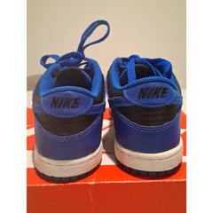 Nike Dunk Low PS Hyper Cobalt Black White CW1588-001 Size 3Y Kids Used Preschool