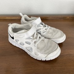Nike Free Run 2 GS White Black Kid Size 2Y Running Athletic Shoes DD0163-100