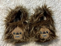 Kids Star Wars Chewbacca Slippers Sz L (9/10) Unisex Wookie