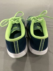 Nike Flex Run Blue/Green Contact Sneakers Shoes Youth Size 6.5Y AV8576-400 EUC