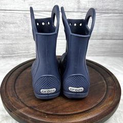 Crocs Kids’ Handle It Rain Boot Pull On Navy Blue Size 10C Outdoor Shoes Toddler