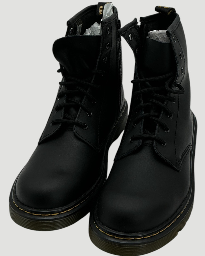 Dr. Martens 1460 Y Big Kid’s Size 6 Black Leather Boots