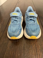 HOKA K CLIFTON 10 LITTLE KIDS 1168873 / ALF -Blue- Excellent Condition Size 11MD
