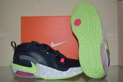 Nike Air Zoom Crossover 2 Kid’s Basketball Shoes Black/White/Lime FB2689 400 NIB