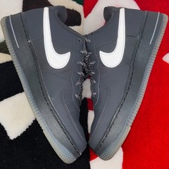 Size 6Y – Nike Air Force 1 Low Anthracite Reflective Silver (GS) *WORN*