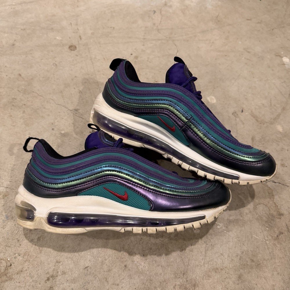 Nike Air Max 97 SE Iridescent (GS) Court Purple Green AV3181-500 SZ 6Y – 7 Wmns