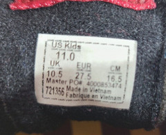 Vans Harry Potter Hogwarts Gryffindor Skateboard Sk8 Hi-Top Shoe Kids US 11